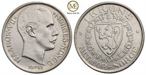 1 krone 1916 Haakon VII. Kv.0