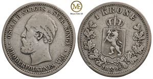 1 krone 1895 Oscar II. Kv.1