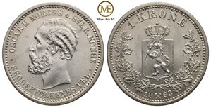 1 krone 1893 Oscar II. Kv.0