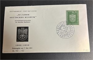BRD FDC med Mi 163 Deutsche Museum (€ 65)