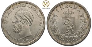1 krone 1901 Oscar II. Kv.0