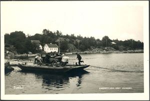 Sundet, Lillesand. "Bilferge". Brukt i 1933. K-1