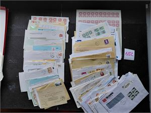 BREV+ Diverse brev og kvitteringer, mest nyere. Ikke sett noe spesielt. Også noen ubrukte postkort dublisert. Noen postale blanketter, se bilder. Vekt 2,4 kilo
