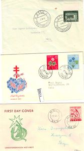 FDC Nk 260, 414 og 479-80 (Hk 800)