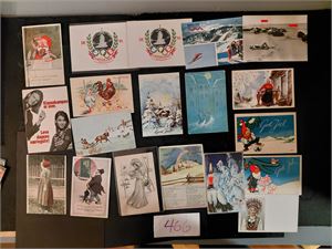 MEST JULEKORT mindre bunke eldre og nyere, også noen Vinterleker Oslo 1952