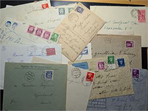 Lot 20 brev/kort fra Aust-Agder. Gammelt og nytt, noe blandet kvalitet