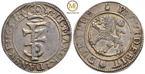 2 mark 1657 Frederik III. Kv.1+