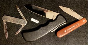 KNIVER 3 ubrukte gamle kniver fra nedlagt butikk