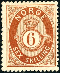 20. 6 skilling Posthorn. (4.250,-).