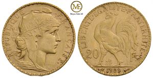 20 francs 1909. Kv.01