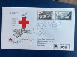 NK 564-65 Røde Kors FDC