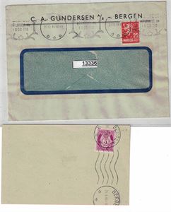 PERFINS  C A på firmakonvolutt og klipp