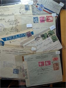 SØR-AMERIKA. Lot 7 sensurbrev fra Syd-Amerika. Pene