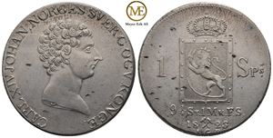 Speciedaler 1823 Carl XIV Johan. Kv.01