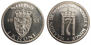 1 Krone 1953 PRAKT *