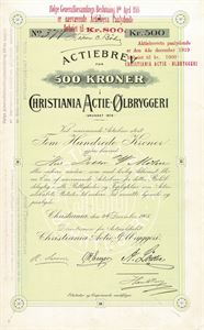 Christiania Actie-Ølbryggeri