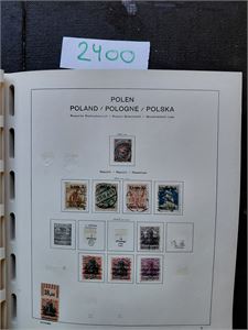 POLEN stor samling i Schaubek album til 50-tallet inkl mange gode miniark. Noen steder dobbeltsamlet brukt/ubrukt