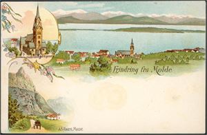 Ca 200 postkort i småformat i album, hvorav 160 er norske stedskort.