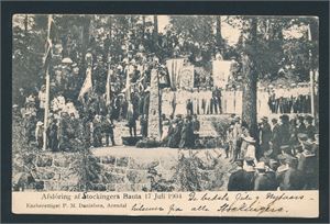 AFSLØRING AF STOCKINGERS BAUTA 17 JULI 1904 (PMD) Postsendt 1904