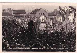 Bergen - 10de Landssangerstevne i Bergen 1928