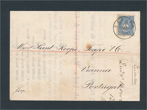 Nk 24 på trykksak til Portugal stemplet "BERGEN ? II 80".