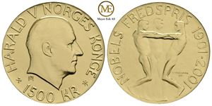 1500 kroner 2001 Nobel. Proof