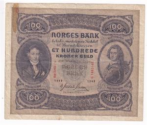 100 kroner 1943 C
