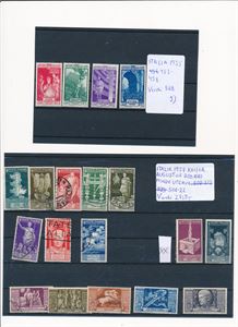 ITALIA o/x/xx serier 1931-38. Høyverdier stort sett ubrukt/postfriske