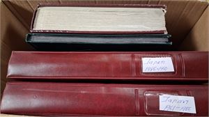 JAPAN samling klassiskt modernt i två tjocka insticksböcker och två SafeDualalbum med en hel märken