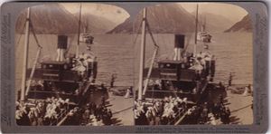 Båtkort - "Vøringen" i Odda, stereokort