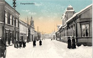 Postkort. Fredrikstad, Færgestedsveien