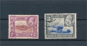KENYA, UGANDA & TANGANYIKA o SG 119-20, 1935 2 høyverdier (£ 21,50)