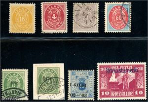 Iceland. A collection to 1930 on albumpages. Some mixed quality.