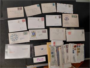 CANADA-BREV + 50 stk inkl noen kort og helsaker ca 1920-87