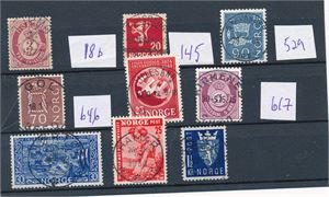Ex Nk 18b-646 o. Stempelplansje inkl "TJØMØ  24-7-1877" på Nk 18b