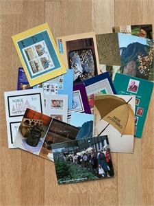 14 forskjellige postkort fra Posten - noen uvanlige