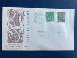 NK 520 og 524 Bruksmerker FDC