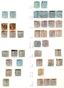 India. Some duplicates in a stockbook.