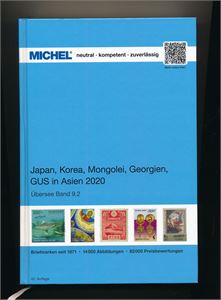 KATALOG MICHEL Japan, Korea, Mongolia, Georgia + GUS 2020. Ny pris € 89. Ubrukt