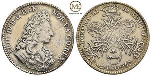 4 mark 1700 Frederik IV. NMD.4b. Kv.1/1+