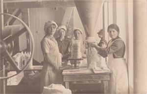 Hordaland - Arbeidsliv. Påskrev Vaksdal Mølle på baksida