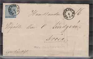 F2a1 4 skill b:co på brev stämplat STOCKHOLM 4.3.1856, intyg, H.O.W, " mycket gott objekt" 3,1, 3-4, 4
