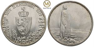 2 kroner 1914 Jub. Haakon VII. Kv.0