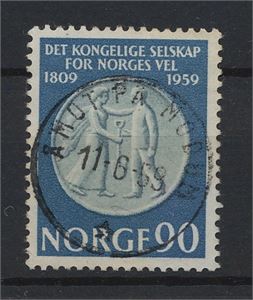 NK 476 Åmot på Modum 11-6-59 fullstemplet på 90 ø