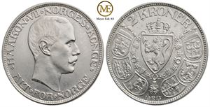 2 kroner 1913 Haakon VII. Kv.0