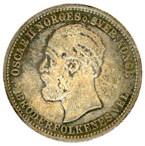 2 kroner 1900. Fin patina. 01