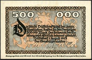 Germany. Collection with more than 450 "Notgeld" banknotes from 1918 to 1923.