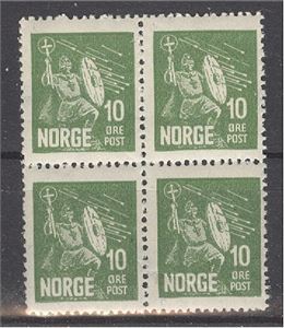 NK 177 ** 4-blokk 10ø Hellig Olav (2.200.-)