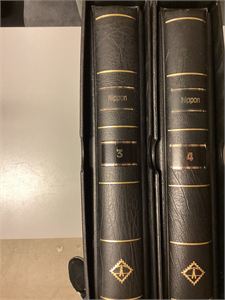 Japan 1980 - 2000 , samt Ryukyu stemplet /**  i to Leuchtturm SF album