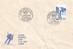 Alpin World cup Voss 1981, med vignett